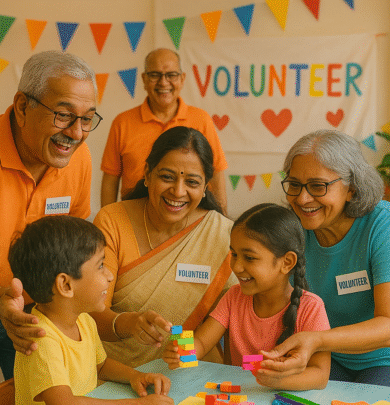 Image of seniors volunteering