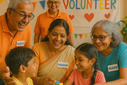 Image of seniors volunteering