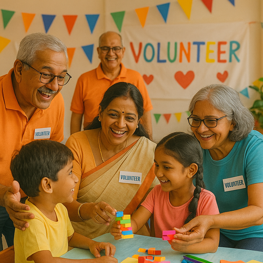 Image of seniors volunteering